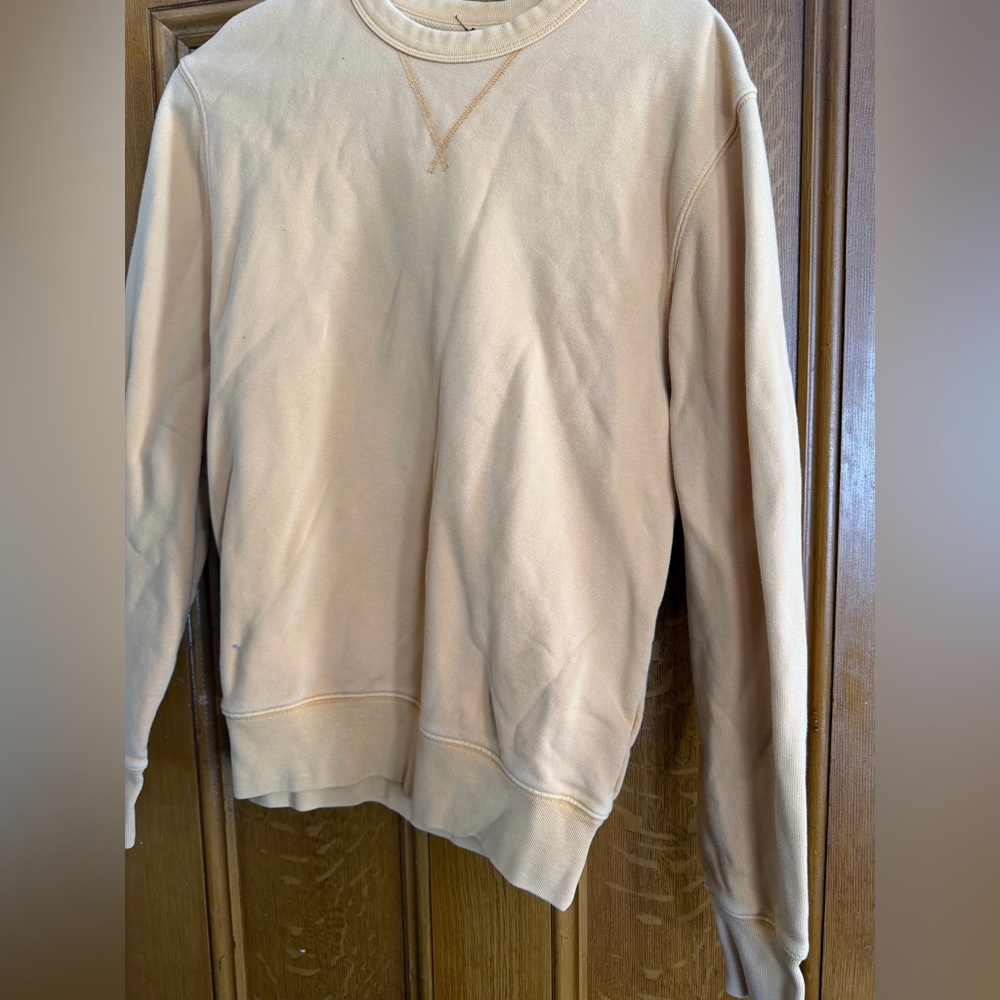 Yellow J.Crew crewneck sweatshirt size small. Good condition.